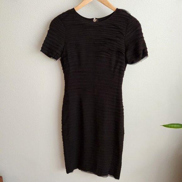 Burberry black Silk Sheath Dress Size 2 - Picture 1 of 9